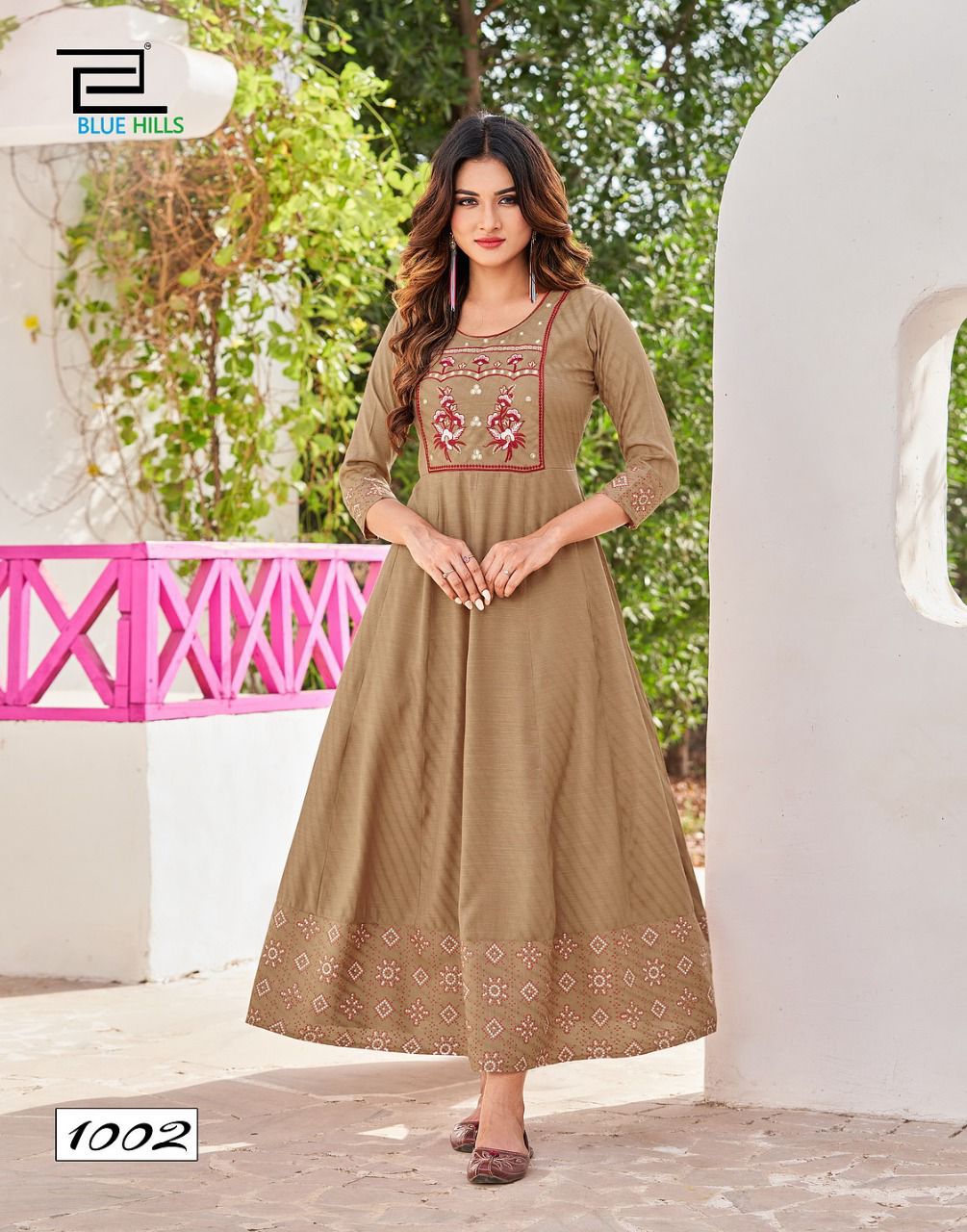 Blue Hills Bachelor 1 Heavy Latest Festive Wear Rayon Anarkali Kurti Collection